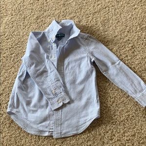 Boys L/S Ralph Lauren seersucker dress shirt 6